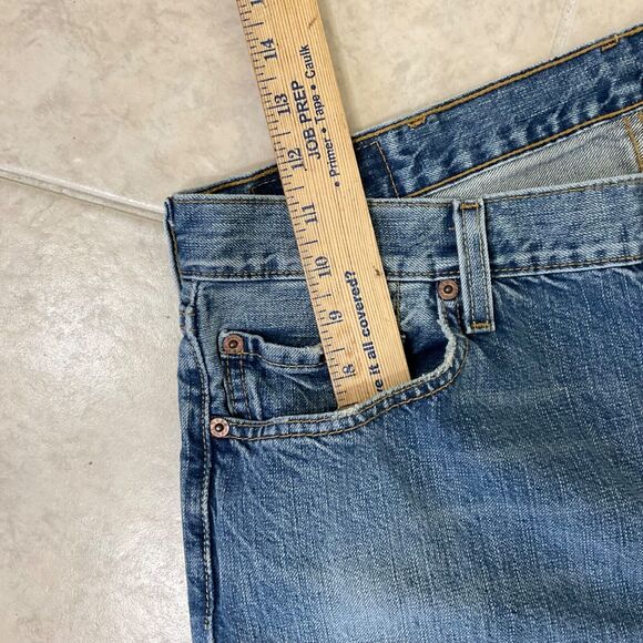 Levis 501 XX Jeans Mens 36x32 Blue Denim Pants Button Fly Distress Faded - Picture 13 of 13